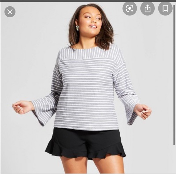 A New Day stripe blouse XL - Picture 1 of 5